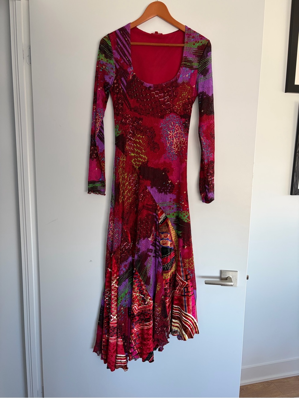 Chacok Asymmetrical Patterned Dress